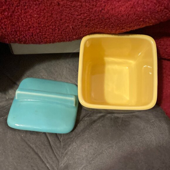 VTG 1940's Ceramic Spice Or Condiment Jar w/Lid-4" High-Franciscan Ware USA-EUC - Picture 2 of 8